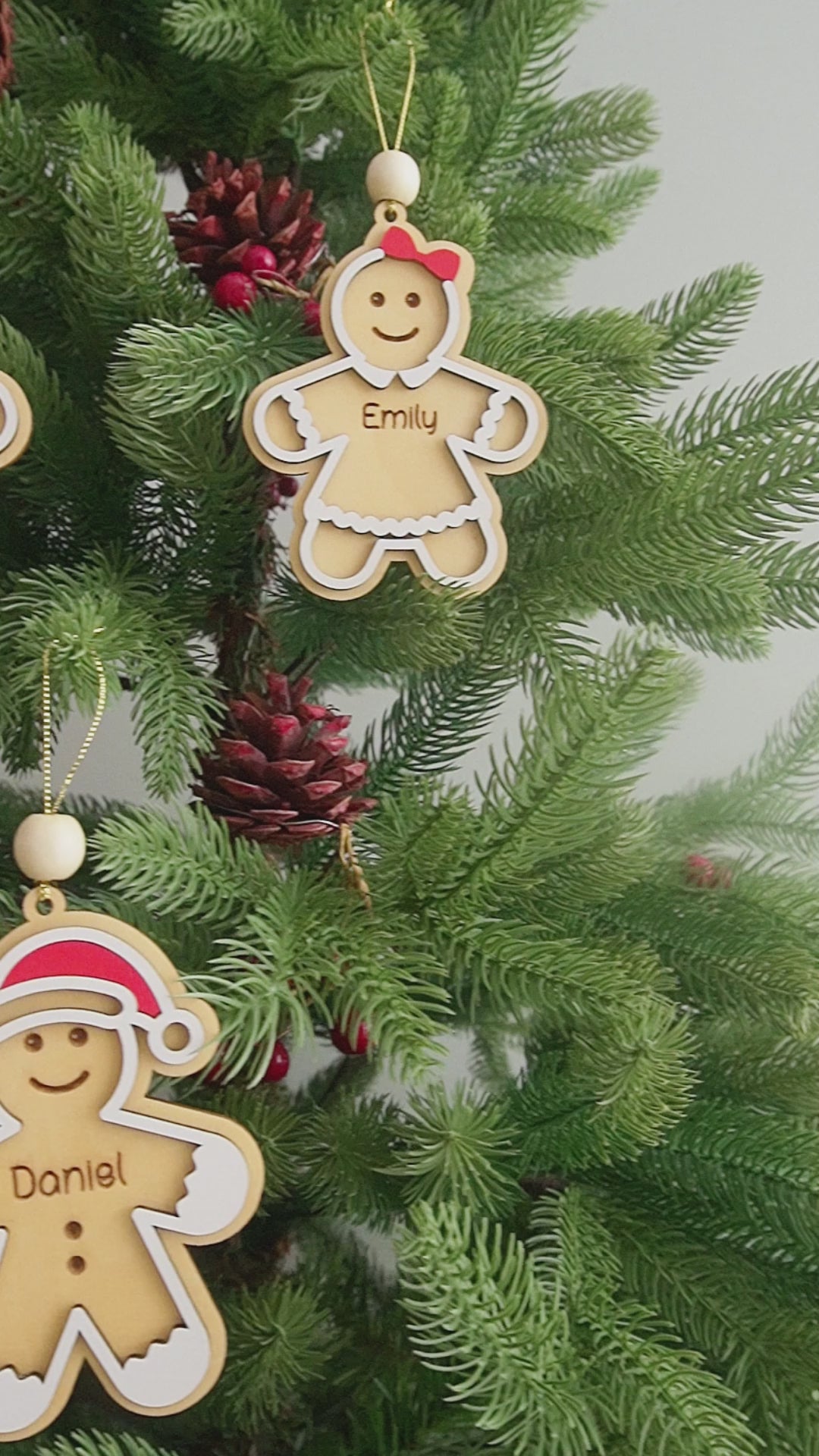 Gingerbread Christmas Ornament for Tree Decor D28