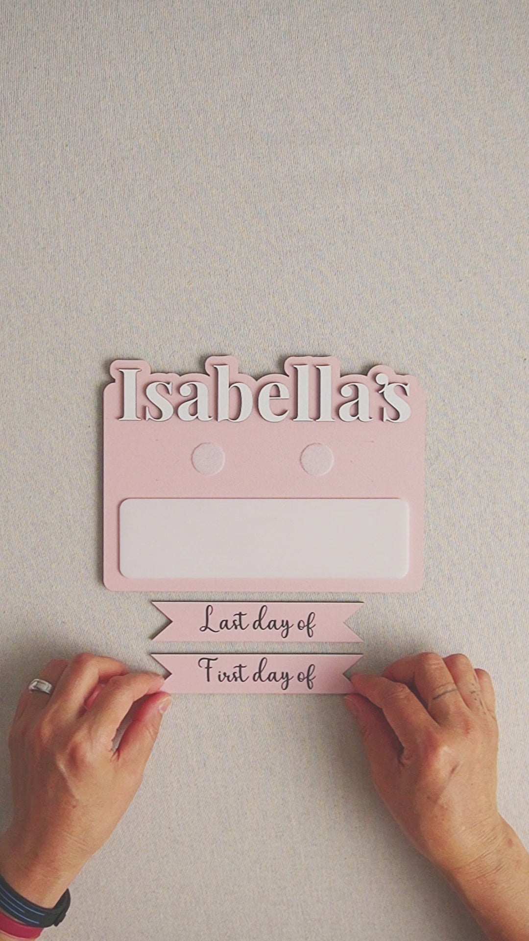 Personalized First Day of School Sign and Reusable School Board B29
