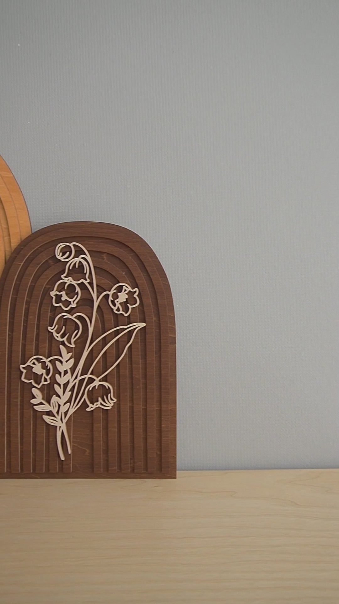 Personalized Birth Flower Wooden Sign for Boho Home Decor R25
